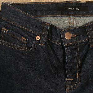 J Brand Skinny Leg Jeans Mid Rise Indigo Dark Stretch
